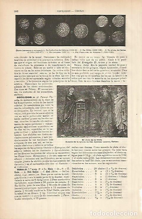 Otros art&iacute;culos de coleccionismo en papel: LAMINA ESPASA 25894: Obolos - Varios