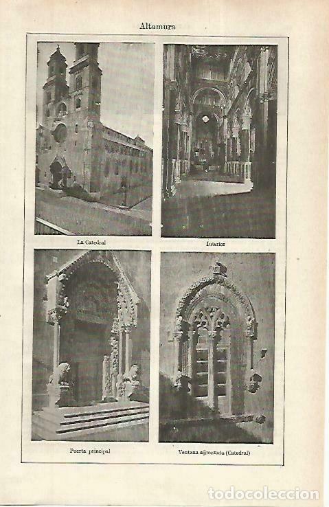 Otros art&iacute;culos de coleccionismo en papel: LAMINA ESPASA 33891: Catedral de Altamura - Varios