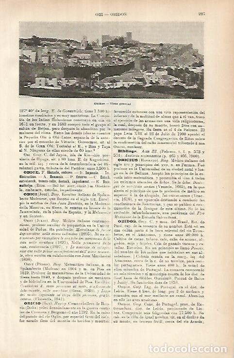 Otros art&iacute;culos de coleccionismo en papel: LAMINA ESPASA 25890: Vista de Obidos en Brasil - Varios