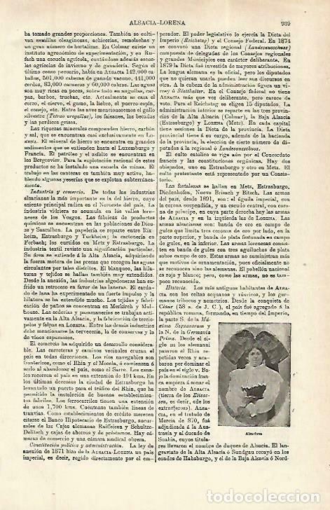 Otros art&iacute;culos de coleccionismo en papel: LAMINA ESPASA 33884: Mujer de Alsacia - Varios