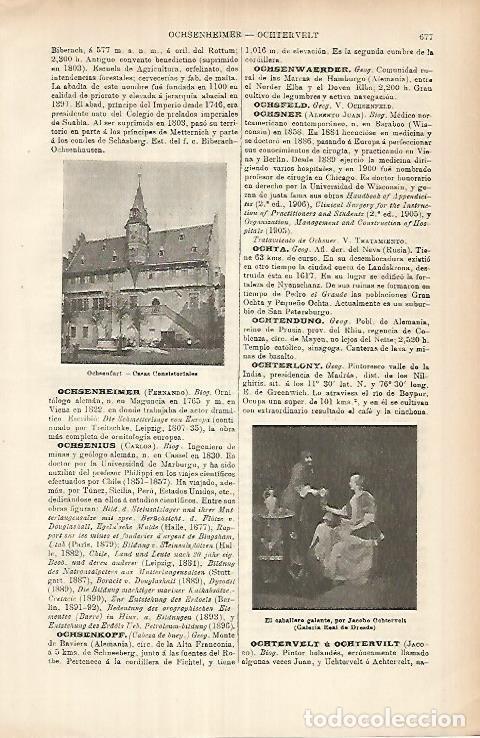 Otros art&iacute;culos de coleccionismo en papel: LAMINA ESPASA 25963:Ayuntamiento de Ochesenfurt Alemania - Varios
