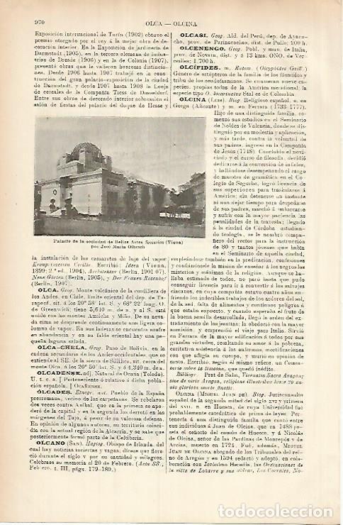 Otros art&iacute;culos de coleccionismo en papel: LAMINA ESPASA 26002: Palacio de la Sociedad de Bellas Artes en Viena - Varios