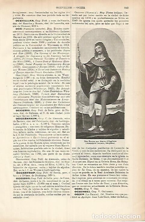 Otros art&iacute;culos de coleccionismo en papel: LAMINA ESPASA 25984: San Roque por Marco d Oggione - Varios