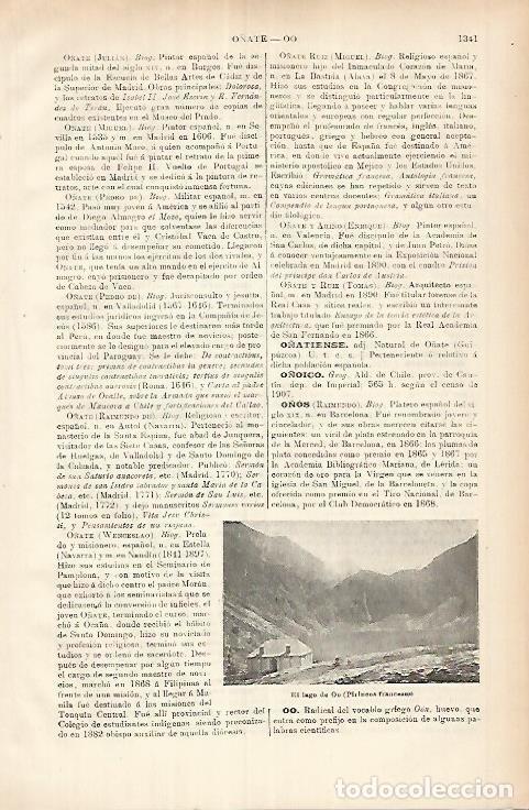 Otros art&iacute;culos de coleccionismo en papel: LAMINA ESPASA 26063: El lago de Oo Francia - Varios