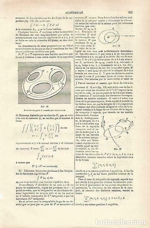 Otros art&iacute;culos de coleccionismo en papel: LAMINA ESPASA 33773: Algebra - Varios