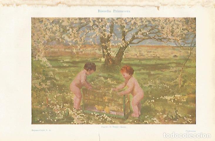 Otros art&iacute;culos de coleccionismo en papel: LAMINA ESPASA 16768: Risue&ntilde;a primavera por Beppe Ciardi - Varios
