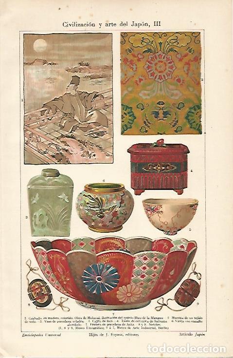 Otros art&iacute;culos de coleccionismo en papel: LAMINA ESPASA 6162: Arte de Japon - Varios Autores