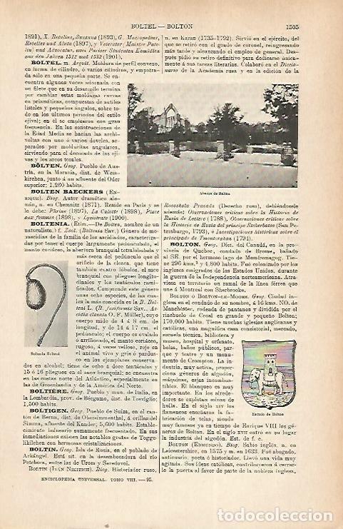 Otros art&iacute;culos de coleccionismo en papel: LAMINA ESPASA 22371: Abadia d eBolton Canada - Varios