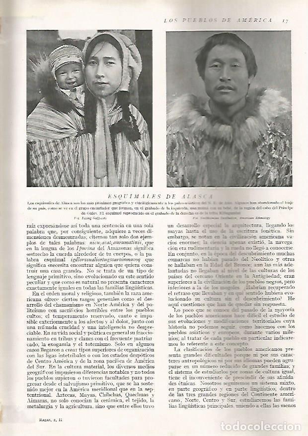 Otros art&iacute;culos de coleccionismo en papel: LAMINA 15548: Esquimales de Alaska - Director: Pedro Bosch Gimpera