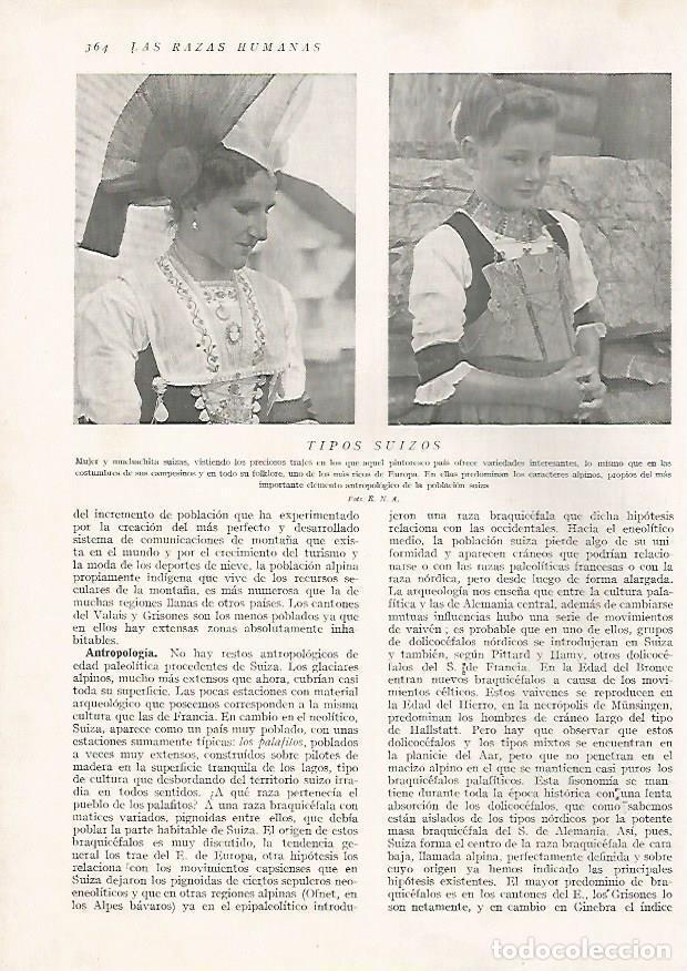 Sammelleidenschaft Andere Papierartikel: LAMINA 15755: Mujer y chica de Suiza - Director: Pedro Bosch Gimpera
