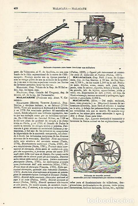Otros art&iacute;culos de coleccionismo en papel: LAMINA ESPASA 18542: Malacates - Varios