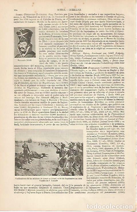 Otros art&iacute;culos de coleccionismo en papel: LAMINA ESPASA 19611: Fernando Schill - Varios