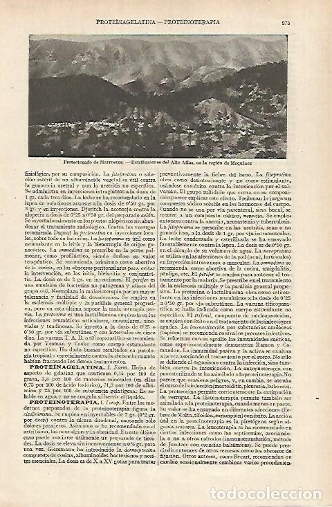 Otros art&iacute;culos de coleccionismo en papel: LAMINA ESPASA 26153: El Atlas en la region de Mequinez Marruecos - Varios