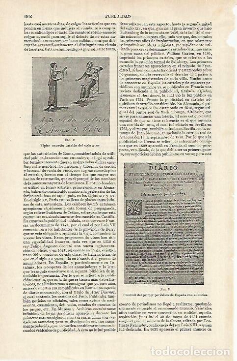 Otros art&iacute;culos de coleccionismo en papel: LAMINA ESPASA 26158: Anuncio catalan del siglo XVIII - Varios