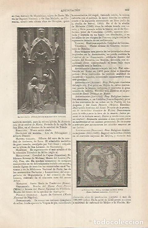 Otros art&iacute;culos de coleccionismo en papel: LAMINA ESPASA 26193: La Anunciacion silleria del Coro de la catedral de Amberes - Varios