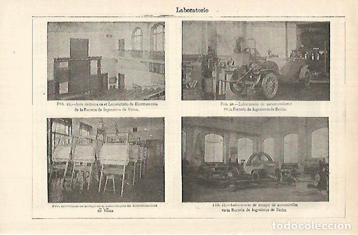 Otros art&iacute;culos de coleccionismo en papel: LAMINA ESPASA 26307: Laboratorios de Viena y Berlin - Varios