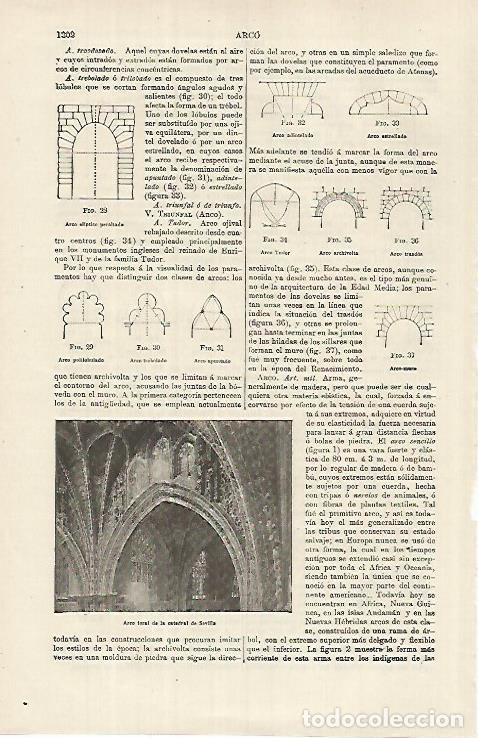 Otros art&iacute;culos de coleccionismo en papel: LAMINA ESPASA 26277: Arco toral de la Catedral de Sevilla - Varios