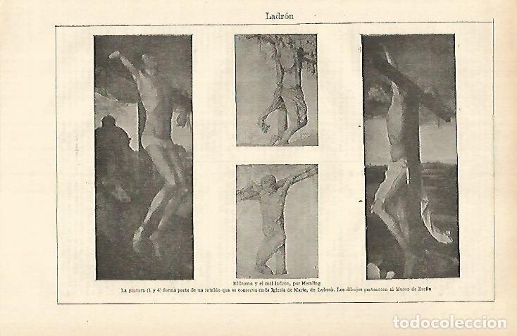 Otros art&iacute;culos de coleccionismo en papel: LAMINA ESPASA 26327: El bueno y el mal ladron por Memling - Varios