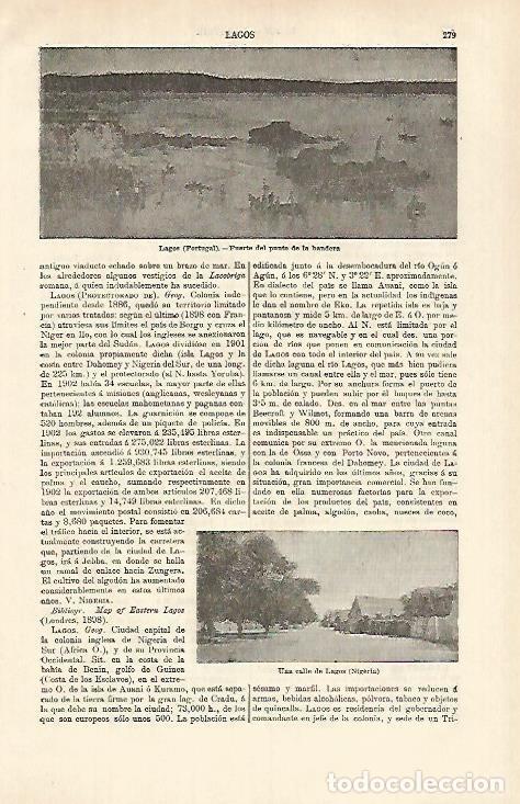Otros art&iacute;culos de coleccionismo en papel: LAMINA ESPASA 26334: Fuerte de Lagos Portugal - Varios
