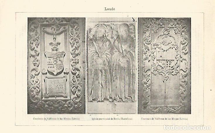 Otros art&iacute;culos de coleccionismo en papel: LAMINA ESPASA 26437: Laude del Convento de Vallbona de les Monges y de la Iglesia de Breda - Varios