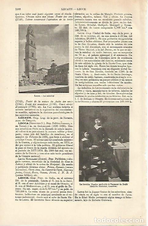 Otros art&iacute;culos de coleccionismo en papel: LAMINA ESPASA 26478: Catedral de Lecce - Varios