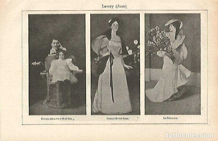 Otros art&iacute;culos de coleccionismo en papel: LAMINA ESPASA 26459: Retratos pintados por Lavery - Varios