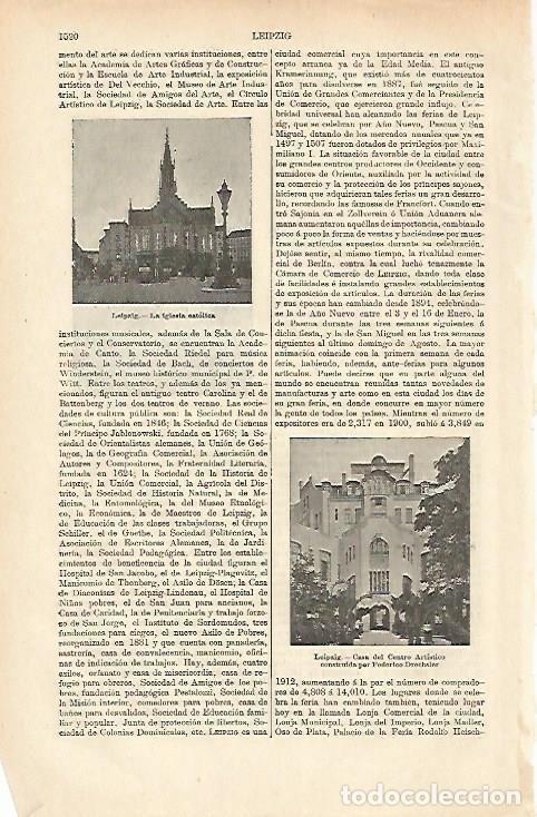 Otros art&iacute;culos de coleccionismo en papel: LAMINA ESPASA 26515: Casa del Centro Artistico de Leipzig Alemania - Varios