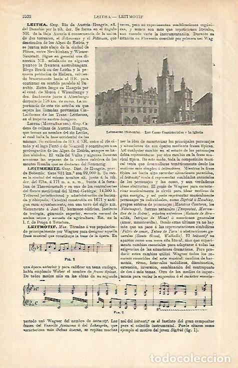 Otros art&iacute;culos de coleccionismo en papel: LAMINA ESPASA 26520: Ayuntamiento de Leitmeritz Alemania - Varios