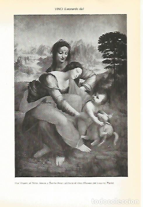 Otros art&iacute;culos de coleccionismo en papel: LAMINA VOX 16779: La Virgen, el Ni&ntilde;o Jesus y Santa Ana, por Leonardo da Vinci - Varios