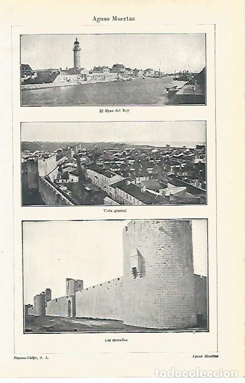 Otros art&iacute;culos de coleccionismo en papel: LAMINA ESPASA 15433: Vistas de Aguas Muertas - Varios