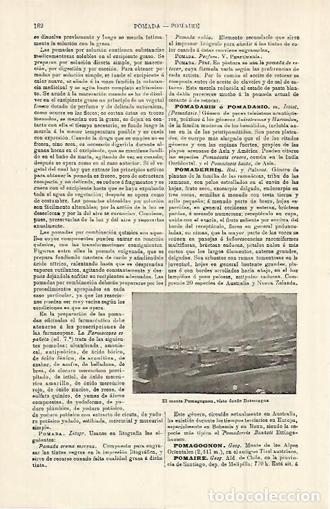 Otros art&iacute;culos de coleccionismo en papel: LAMINA ESPASA 15193: Monte Pomagognon - Varios