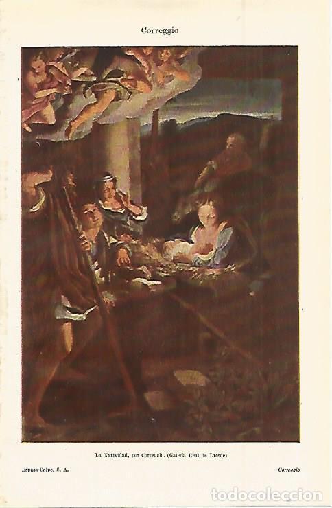 Otros art&iacute;culos de coleccionismo en papel: LAMINA ESPASA 15039: La Natividad por Correggio - Varios
