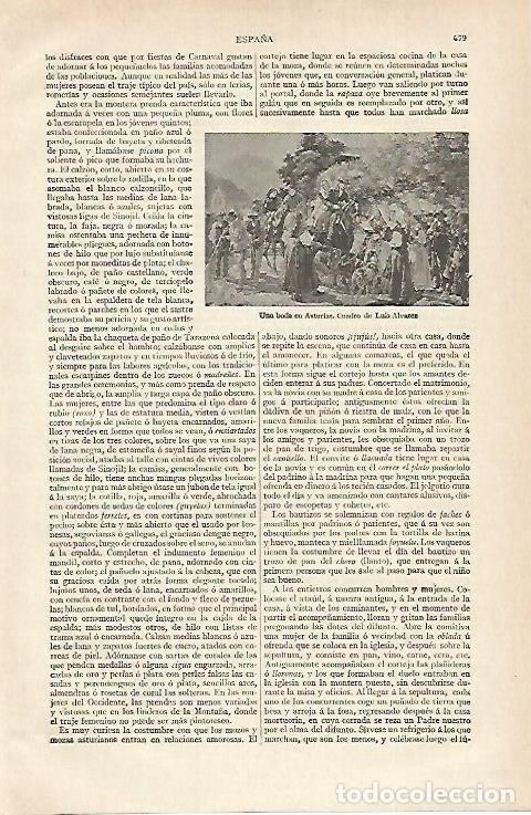 Otros art&iacute;culos de coleccionismo en papel: LAMINA ESPASA 15653: Una boda en Asturias - Varios