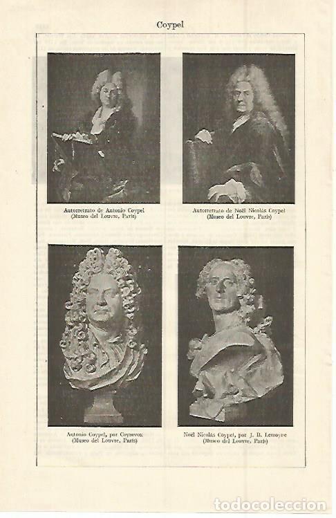 Otros art&iacute;culos de coleccionismo en papel: LAMINA ESPASA 15142: Autorretratos de Coypel - Varios