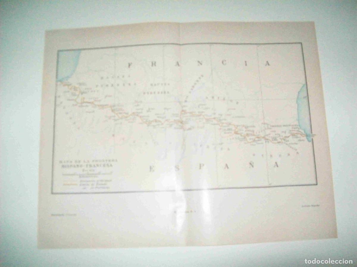 Otros art&iacute;culos de coleccionismo en papel: LAMINA ESPASA 15513: Mapa de la frontera entre Espa&ntilde;a y Francia - Varios