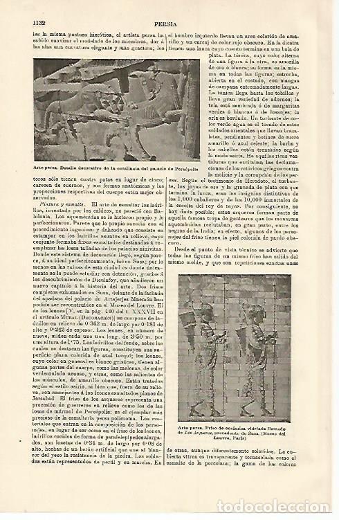 Otros art&iacute;culos de coleccionismo en papel: LAMINA ESPASA 15799: Bajorrelieves del Palacio de Persepolis - Varios