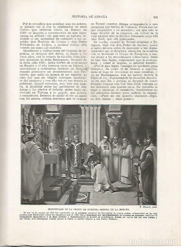 Otros art&iacute;culos de coleccionismo en papel: LAMINA 18224: Institucion de la Orden de Nuestra Se&ntilde;ora de la Merced - Manuel Rodriguez Codola y Mig