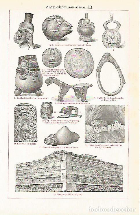 Otros art&iacute;culos de coleccionismo en papel: LAMINA ESPASA 5512: Arqueologia de America - Varios Autores