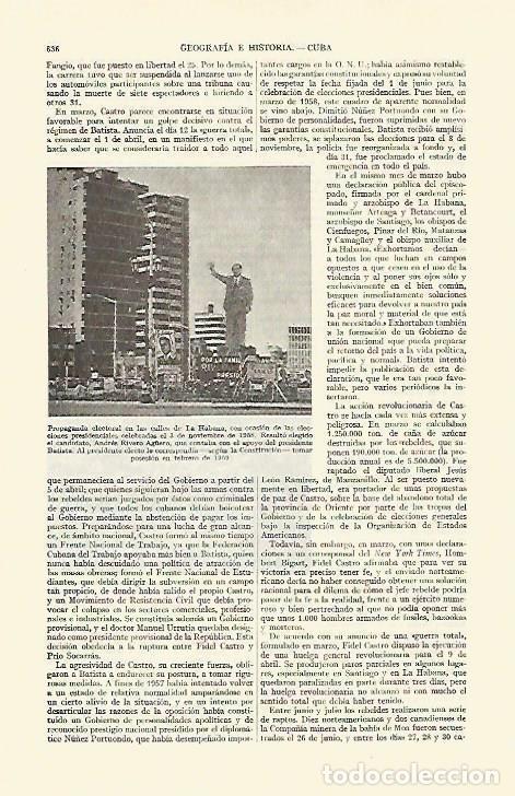 Otros art&iacute;culos de coleccionismo en papel: LAMINA ESPASA 21690: Propaganda electoral en La Habana - Varios