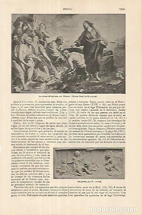 Otros art&iacute;culos de coleccionismo en papel: LAMINA ESPASA 18100: La pesca milagrosa por Crayer - Varios