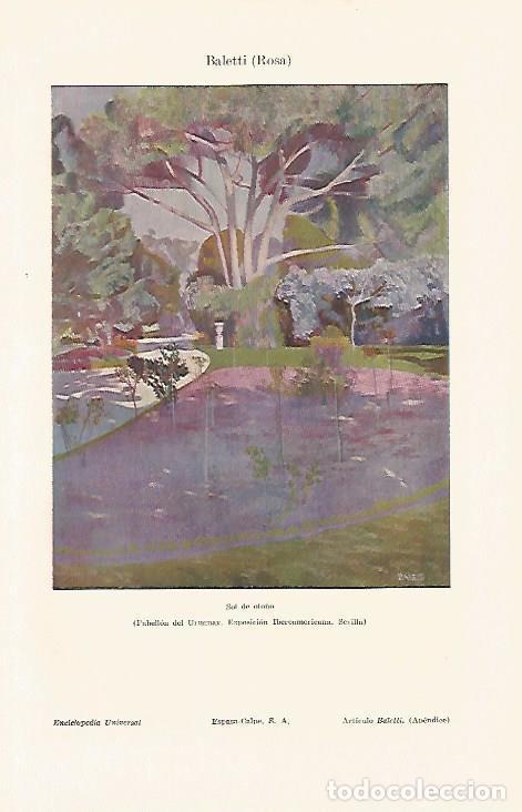 Otros art&iacute;culos de coleccionismo en papel: LAMINA ESPASA 10941: Sol de oto&ntilde;o por Rosa Baletti - Varios
