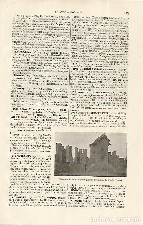 Otros art&iacute;culos de coleccionismo en papel: LAMINA ESPASA 19231: Chateau des Comtes en Gantes - Varios