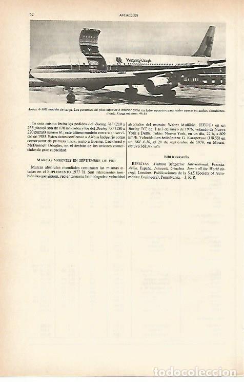 Otros art&iacute;culos de coleccionismo en papel: LAMINA ESPASA 26588: Airbus A-300 de carga - Varios