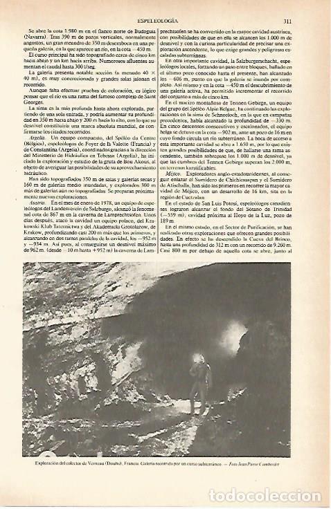 Otros art&iacute;culos de coleccionismo en papel: LAMINA ESPASA 26604: Exploracion del colector de Verneau - Varios