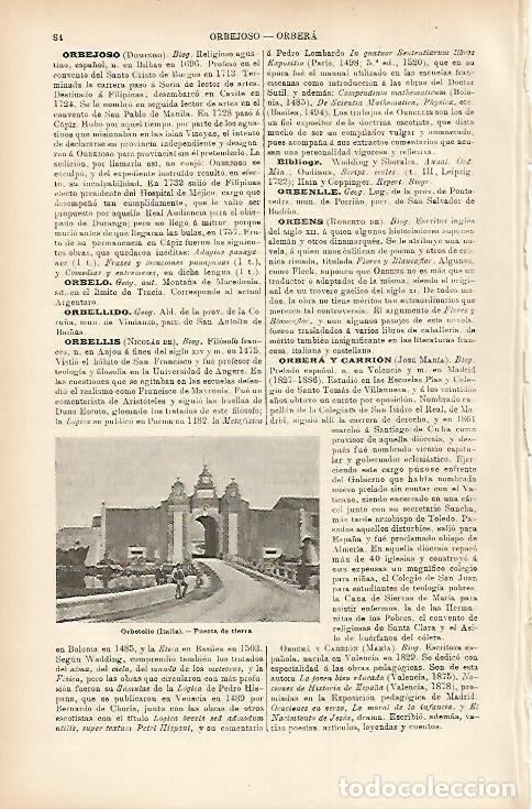 Otros art&iacute;culos de coleccionismo en papel: LAMINA ESPASA 7570: Puerta de tierra de Orbetello Italia - Varios