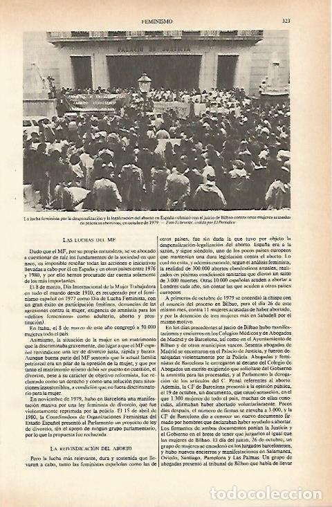 Otros art&iacute;culos de coleccionismo en papel: LAMINA ESPASA 26609: Juicio en Bilbao a 11 mujeres proaborto en 1979 - Varios