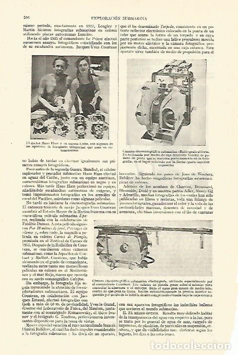 Otros art&iacute;culos de coleccionismo en papel: LAMINA ESPASA 26749: Hans Hass y su esposa Lotte - Varios
