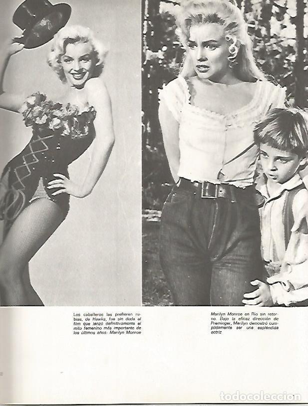 Otros art&iacute;culos de coleccionismo en papel: LAMINA 18433: Marilyn Monroe en Rio sin retorno y Los caballeros las prefieren rubias - VVAA