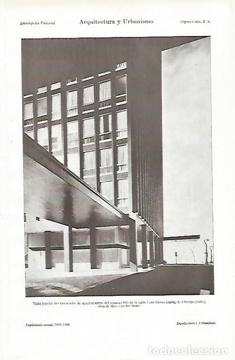 Otros art&iacute;culos de coleccionismo en papel: LAMINA ESPASA 26899: Edificio de la calle Lake Shove Drive 800 de Chicago - Varios