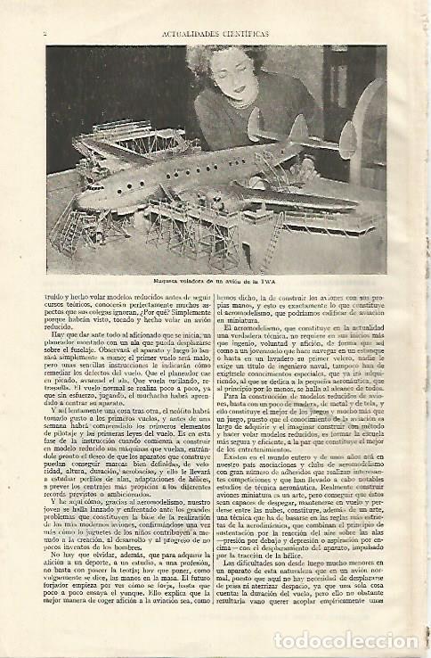 Otros art&iacute;culos de coleccionismo en papel: LAMINA ESPASA 26950: Maqueta de un avion de la TWA - Varios